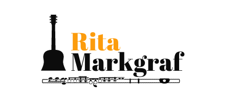 Rita playing the guitar